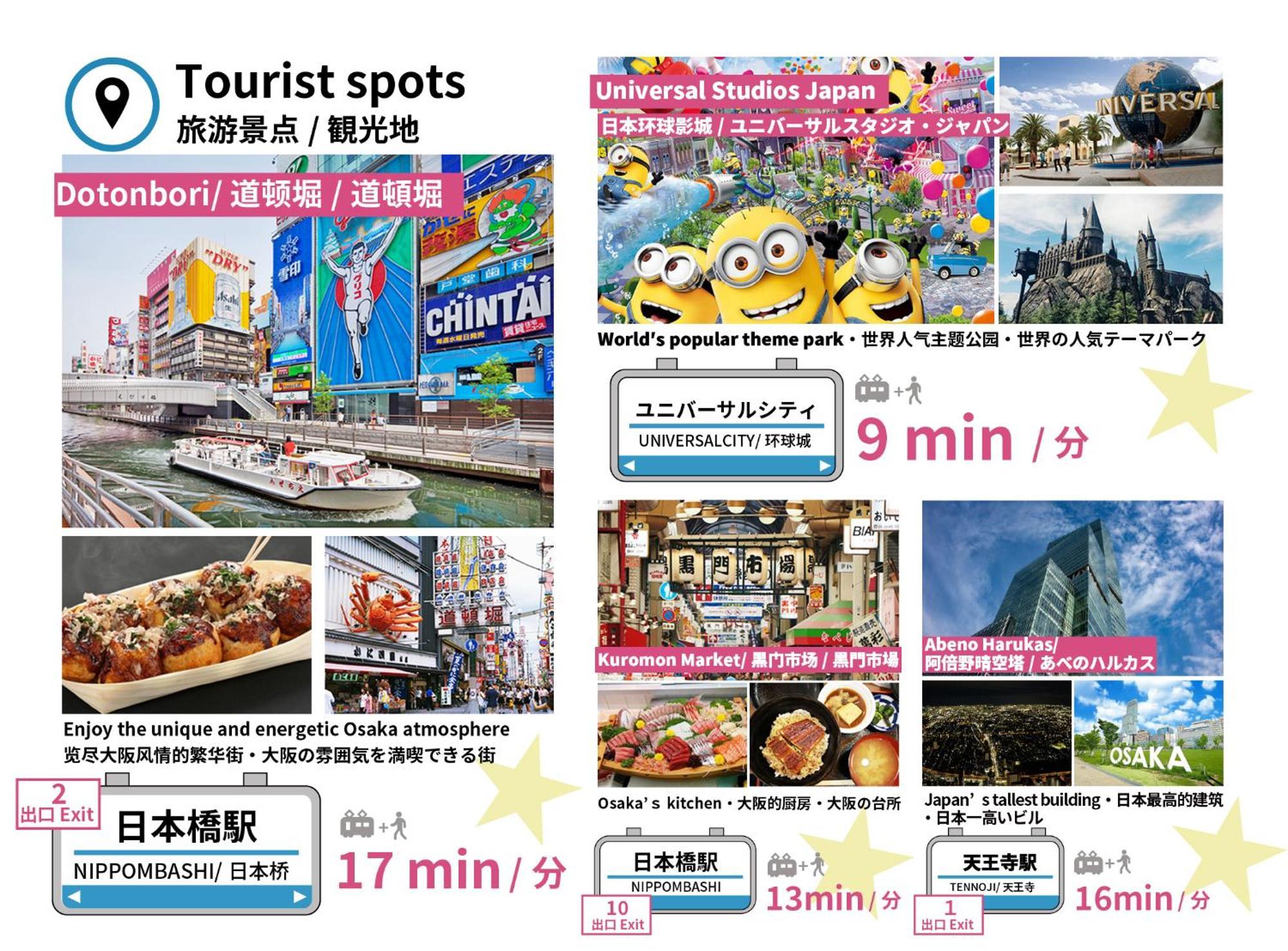大阪市Fds Azurアパートメント エクステリア 写真